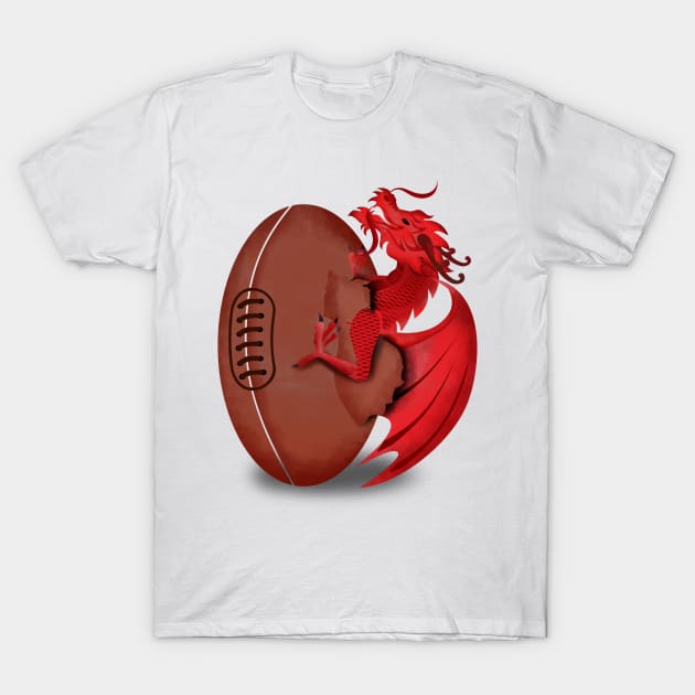 dragons born of football T-Shirt by osvaldoport76